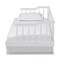 Baxton Studio Muriel White Finished Wood Expandable Twin Size to King Size Daybed 167-10740 - alternate 9